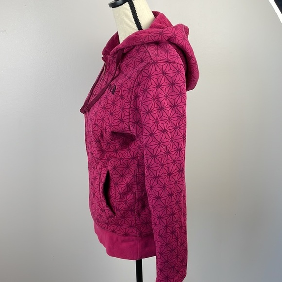The North Face Women’s Reversible Jacket SZ M Pink Full Zip Hooded Warm - Picture 7 of 16